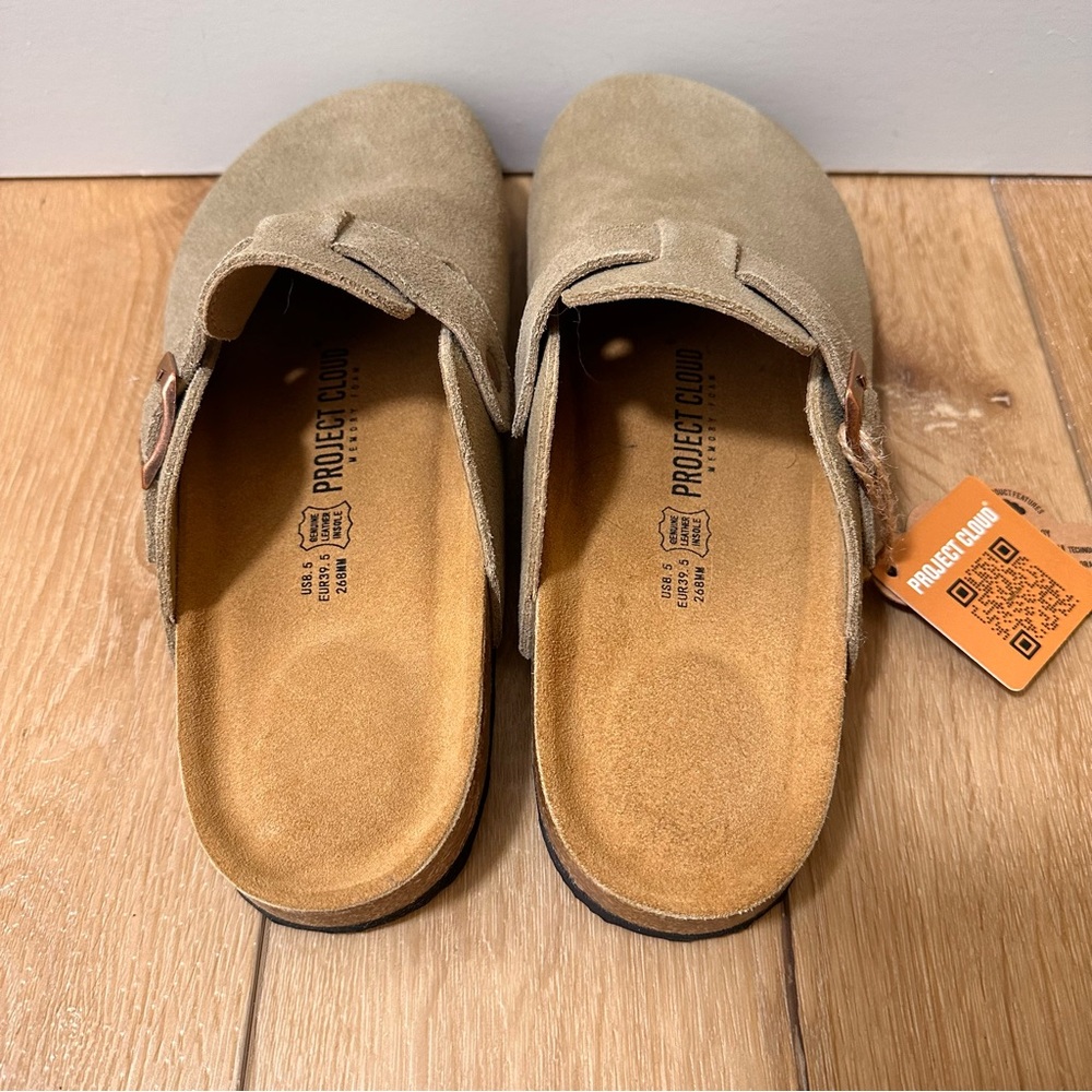 Women’s Project Cloud Suede Clogs in Tan - Picture 3 of 11